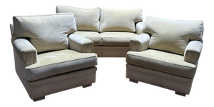 Living Room Sofa and Lounge Chairs from Schwartz, Set of 3
