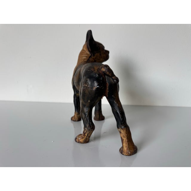 Antique Late 19th Century Cast Iron Boston Terrier Doorstop For Sale - Image 9 of 12