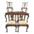 1900s Chippendale-Style Dining Set With Antique Table, 6 Chairs, Set of 7 For Sale