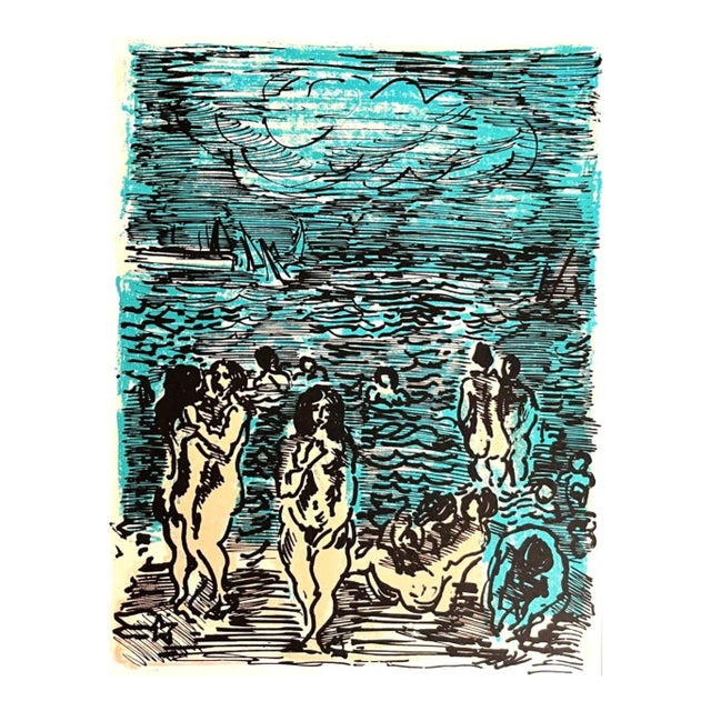 Andre Cottavoz Original Lithograph V2-7 L’ete a Alger Mourlot 1969 For Sale