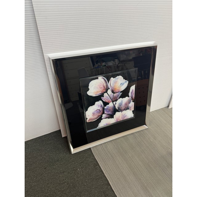 2010s Laitan Home Decorations Floral Print Art Work, Framed For Sale - Image 5 of 12