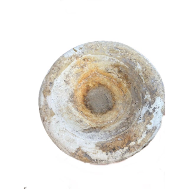 Neoclassical Bowl in Patinated Concrete For Sale - Image 3 of 4