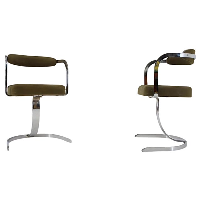 Set of Mid-Century French Space Age Dining Chairs, 1960s For Sale