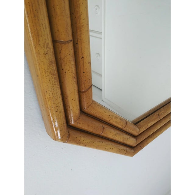 Mid-Century Wood Mirror For Sale - Image 11 of 13