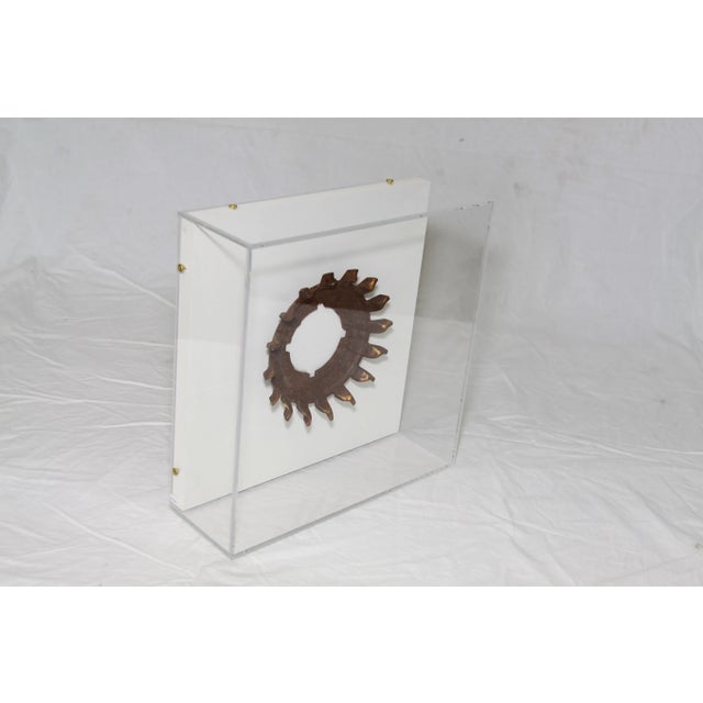 Wood Antique Hardware in Acrylic Box For Sale - Image 7 of 8