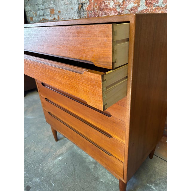 Wood E.W. Bach 6 Drawer Teak Dresser For Sale - Image 7 of 10