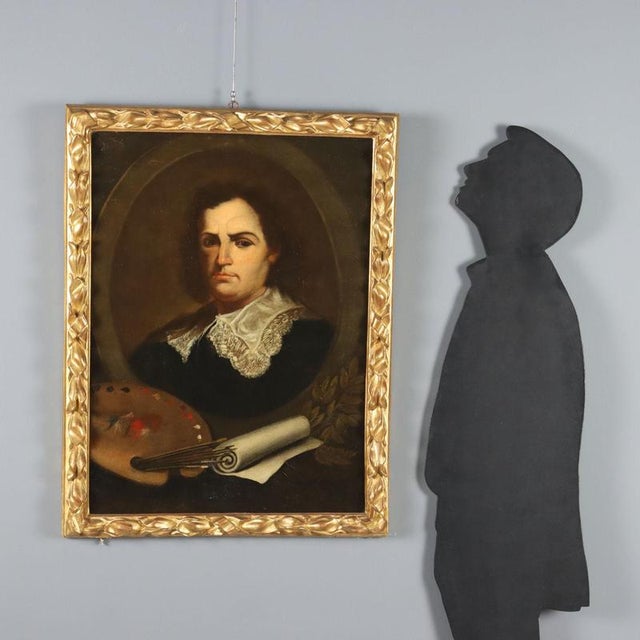 Oil on canvas. On the back is a pencil inscription identifying the painter portrayed as 'Joseph Moreno espagnol 1662'. The...