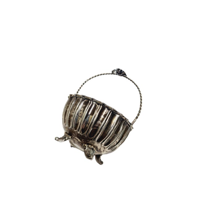 1950s Art Deco Silver Sugar Bowl, 1950s For Sale - Image 5 of 10