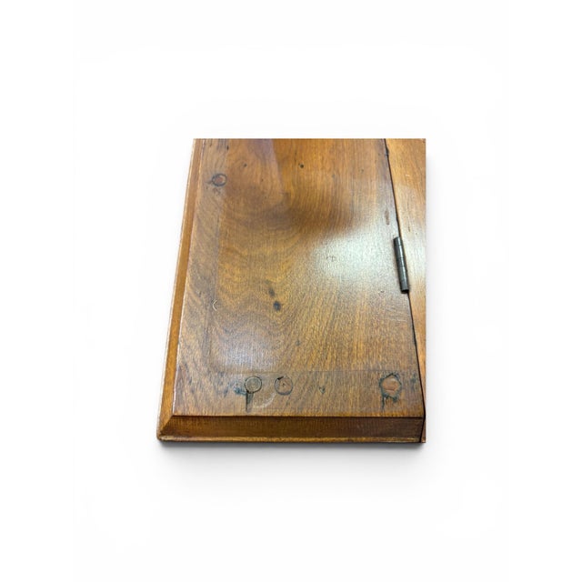 Antique Arts & Crafts Mission Oak Writing Desk & Upholstered Chair Set, Early 20th Century For Sale - Image 10 of 12