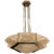 French Art Deco Pendant Chandelier by Hanots For Sale