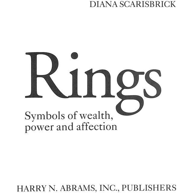 SCARISBRICK, Diana [224] pp. 1993 Harry N Abrams, Inc. 12 1/4" x 9 1/2" Showcases over 480 examples of rings dating from...