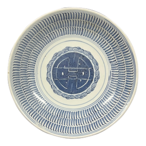 Late 19th Century Chinese Art Blue and White Plate #P128