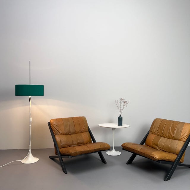 1960s Green Floor Lamp with Tulip Base by Josef Kuntner & Hans-Jörg Walter for Ruser & Kuntner, Germany, 1960s For Sale - Image 5 of 14