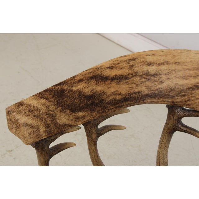 Theodore Alexander Antler Chair W. Animal Hide For Sale In Philadelphia - Image 6 of 15