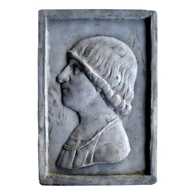 Late 20th Century Mortar Bas-Relief by Giuliano de Medici For Sale