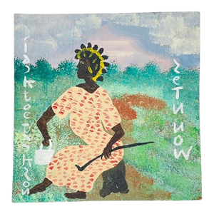 Vintage Painting by Black Joe Jackson (Us 1922-1997) Titled "Zetn Now"