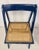 Wood Mid-Century Modern Blue Wood and Wicker Folding Chairs from Bazzani, Italy, 1960s, Set of 2 For Sale - Image 7 of 11