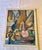 Mid 20th Century Framed Modern Abstract Impression Oil on Canvas Still Life Signed Hilborn For Sale - Image 10 of 12