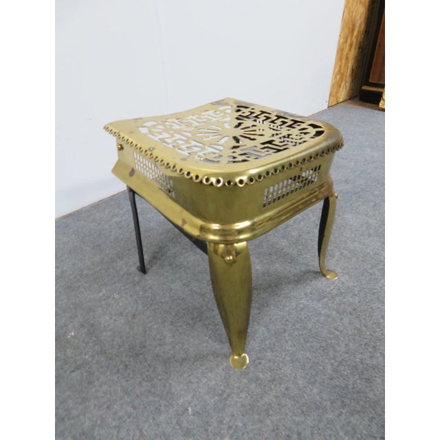 Mid 19th Century Brass & Iron Fireplace Trivet For Sale - Image 4 of 7