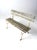 Shabby Chic Vintage Wood Slat Bench For Sale - Image 3 of 12