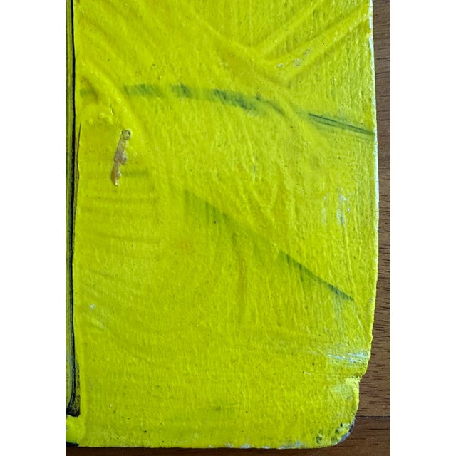 Yellow Original Peter Keil Painting, Abstract Portrait - Junge Wilde Collection For Sale - Image 8 of 12