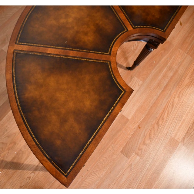 Traditional 1930s Weiman English Regency Mahogany & Leather Top , Flip-Top Coffee Table For Sale - Image 3 of 18