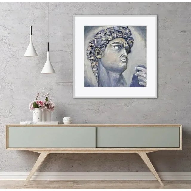 Portraiture Modern Portraiture - David Portrait Oil on Canvas For Sale - Image 3 of 10