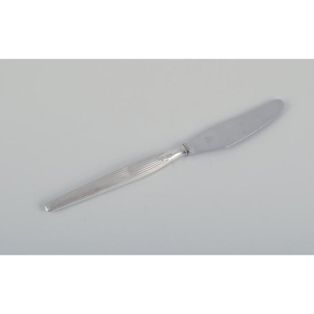 Metal Knives in Silver by Hans Hansen for Cohr, 1960s, Set of 5 For Sale - Image 7 of 10