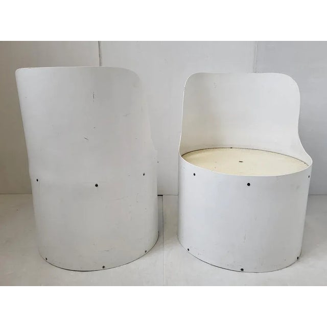 Set of Space Age Tomotom Chairs in Cardboard Tube by Bernard Holdaway, 1970s For Sale - Image 4 of 10