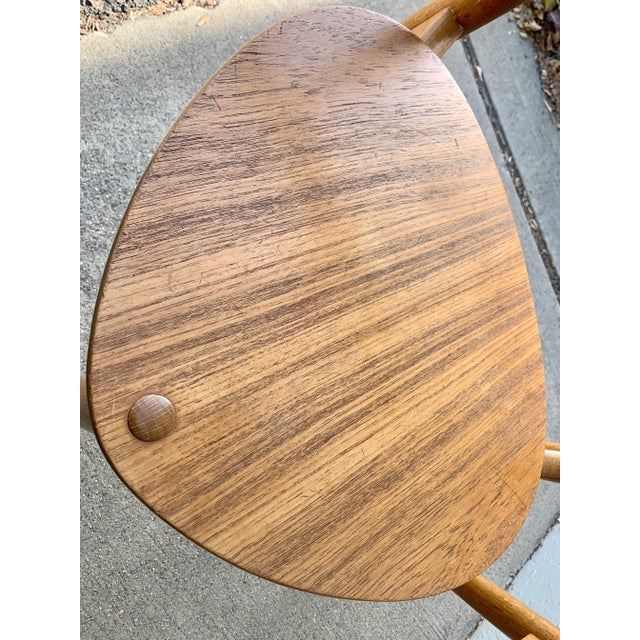 Mid 20th Century Heart Chairs, Attributed to Hans Wegner, Set of 4 For Sale - Image 11 of 13