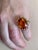 32 Carat Natural Oval Citrine Cocktail Ring in 14 Karat Yellow Gold, Estate For Sale - Image 18 of 18