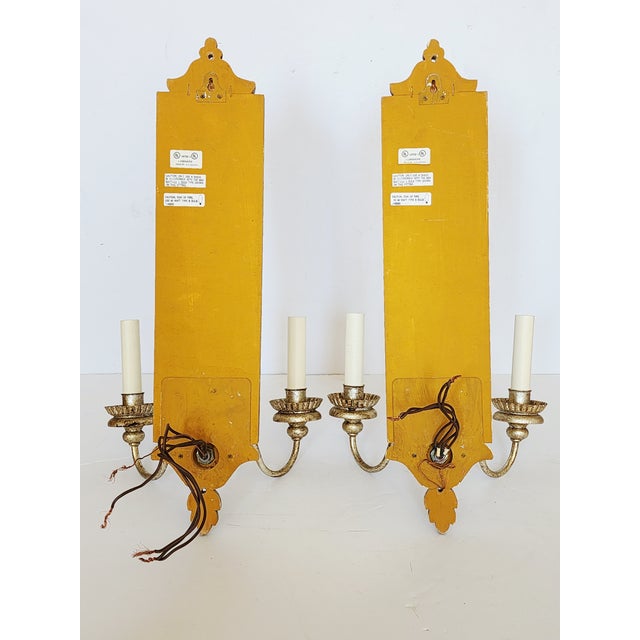 Vaughan Designs Antique Silver Mirrored Wall Sconces-a Pair For Sale - Image 15 of 16