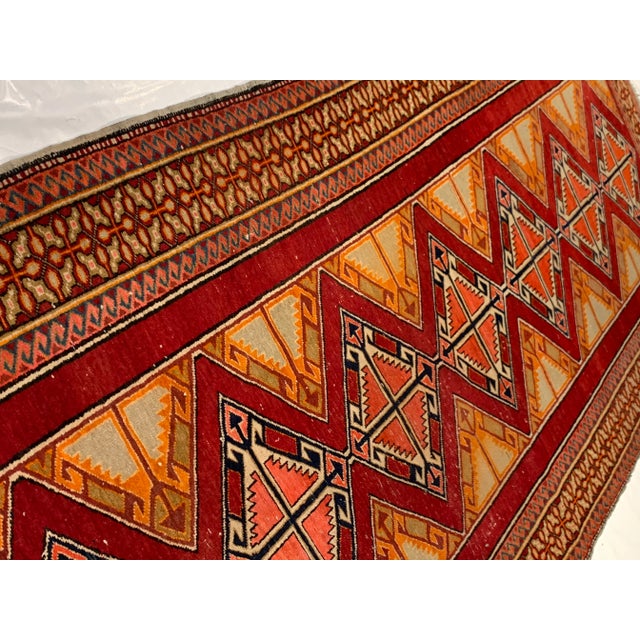 1920s Antique Geometric Kazak Caucasian For Sale - Image 9 of 10