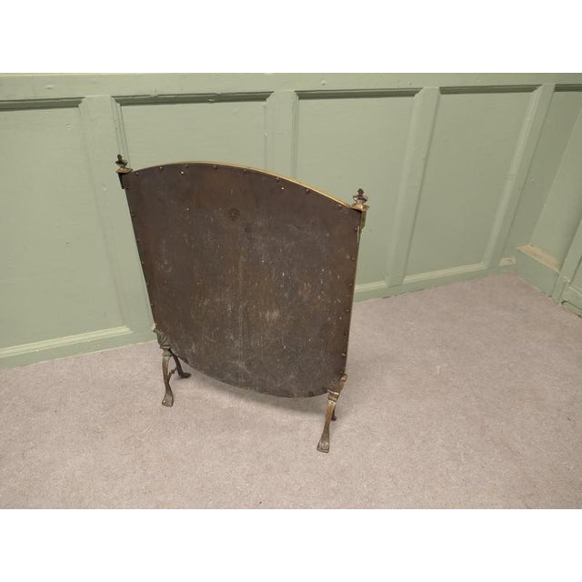1930s Stylish Art Deco Style Brass and Black Fire Screen This Is a Charming Screen, 1930 For Sale - Image 5 of 7