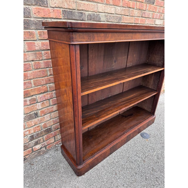 Wood Antique English Bookshelf For Sale - Image 7 of 8