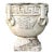 Vintage Cast Concrete Greek Key Planter For Sale