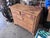 Wood One-of-a-Kind Restored Vintage Floral Dresser in Deep Red & Stained Wood For Sale - Image 7 of 7