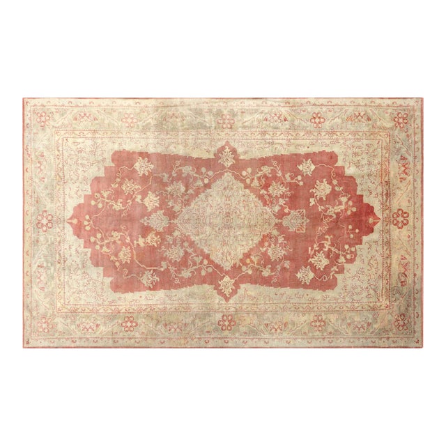 1960s Turkish Oushak Rug For Sale