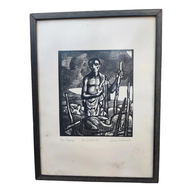 Noah, 1900s, Woodcut, Framed For Sale