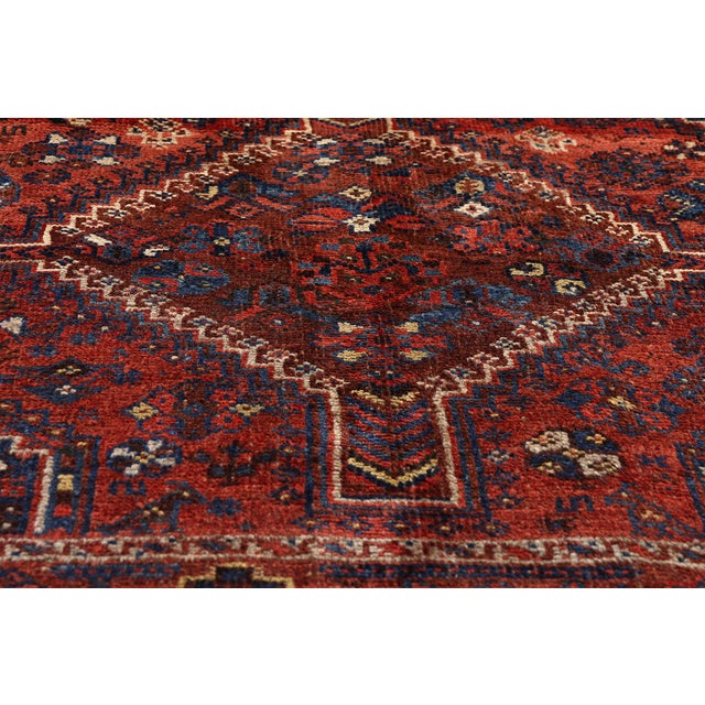 Late 19th Century Late 19th Century Persian Shiraz Rug, 04'07 X 06'08 For Sale - Image 5 of 10
