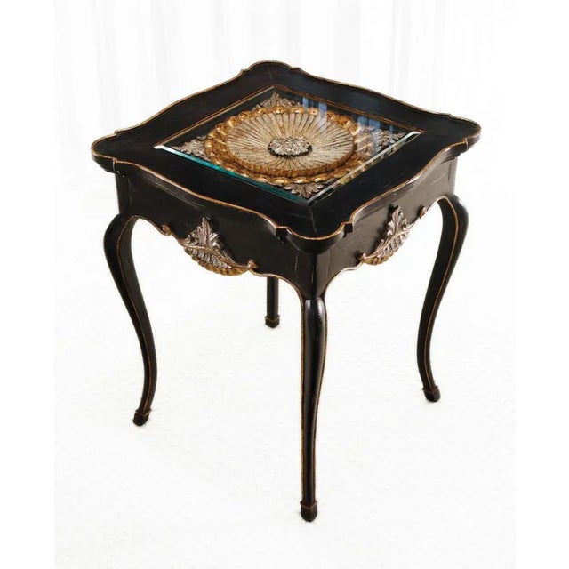 Italian Rococo Style "Wheel" Carved Side Tables - a Pair For Sale In Los Angeles - Image 6 of 7