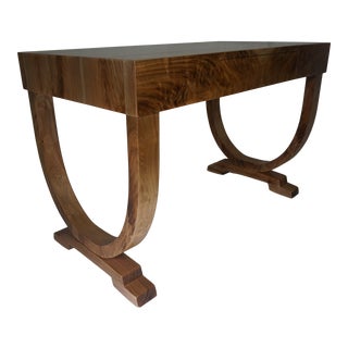 Modern French Walnut Writing Desk For Sale