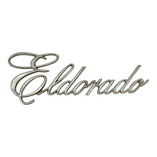 Eldorado Stainless Car Emblem For Sale