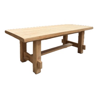 Oak Farmhouse Dining Table For Sale