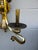 Metal 1950s Elegant Mid-Century Brass Wall Sconce With Scroll Arms For Sale - Image 7 of 12