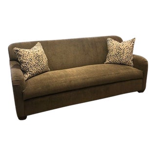 Contemporary Traditional Terre Upholstered Sofa For Sale