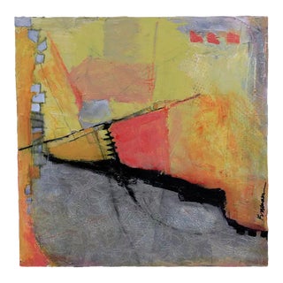 "Canyon Abstract" Original Mixed Media Painting by Jill Krasner For Sale