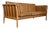 Danish Modern Attributed Skovby Leather & Beechwood Sofa For Sale