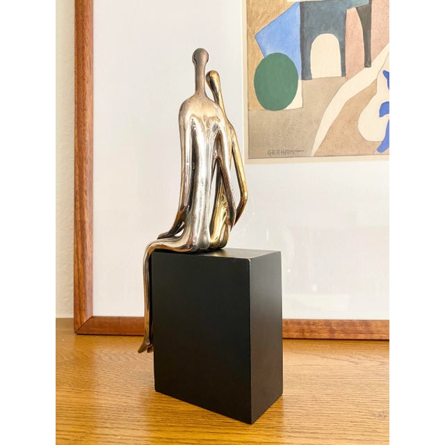 Contemporary 2500 Ruth Bloch Sterling Silver "Lovers" Sculpture For Sale - Image 3 of 12