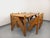 Large Rectangular Table and Brutalist Chairs in Oak, 1960s-1970s For Sale - Image 6 of 18